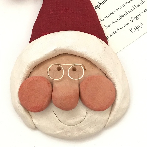 Santa Christmas Ornament Stephen Wise Design Hand-Crafted - Picture 2 of 11